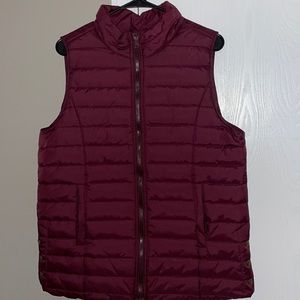 Maroon vest worn once